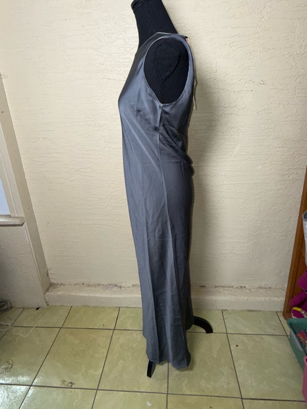 Quince Nwt Silk Midi Dress Old Money Quiet Luxury Clean Girl Capsule Chic-Med - Picture 5 of 10